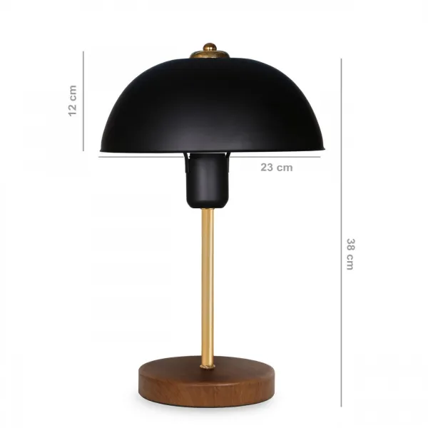 Opviq Stolová lampa Moralia čierna