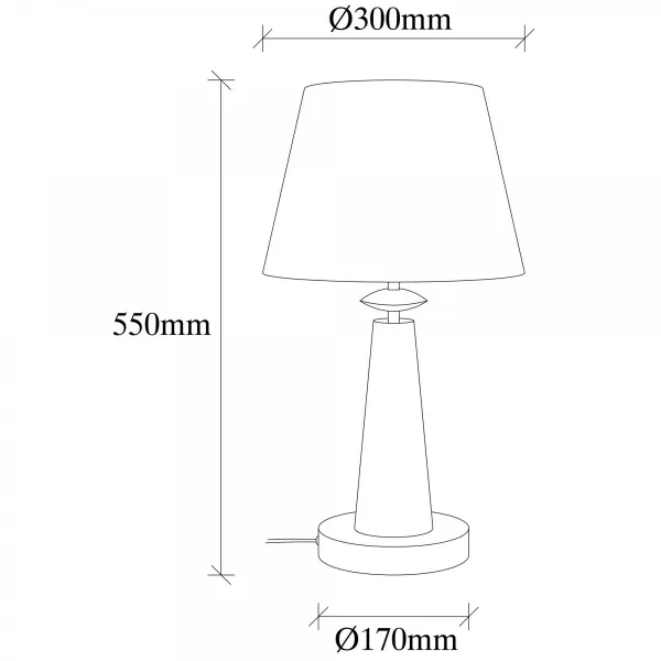 Opviq Stolová lampa Pardo biela