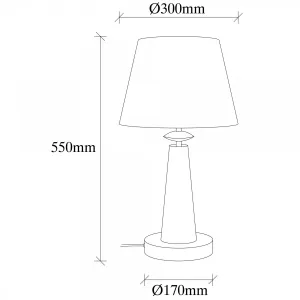 Opviq Stolová lampa Pardo biela