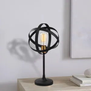 ASIR GEZEGEN stolová lampa zlatá čierna