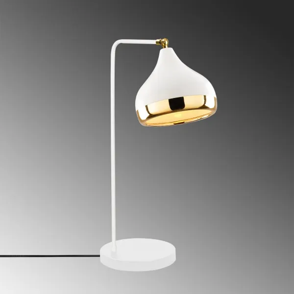 Opviq Stolová lampa Yildo biela/zlatá