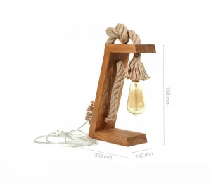 Opviq Stolová lampa Kenos hnedá
