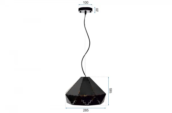 TooLight Stropné svietidlo BLACK DIAMOND