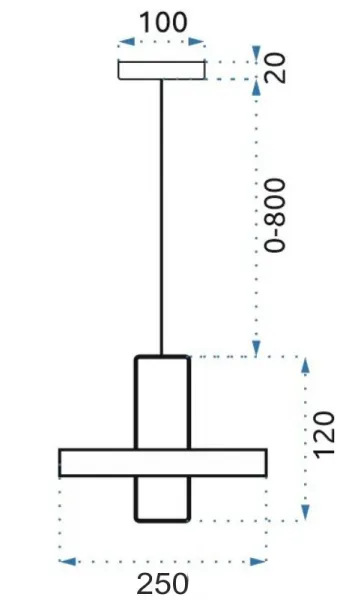 TooLight Stropné svietidlo APP553-1CP LED zlaté