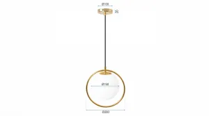 TooLight Stropné svietidlo Ball biele/zlaté
