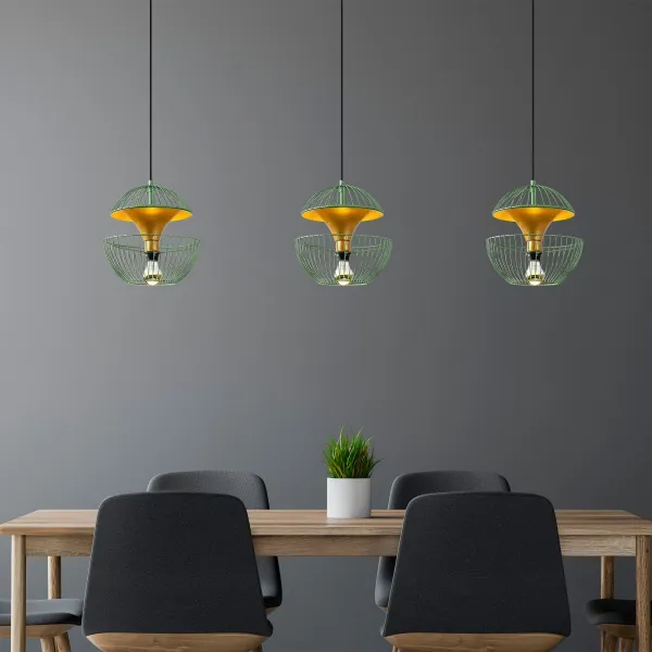 Opviq Stropná lampa Telmander zelená