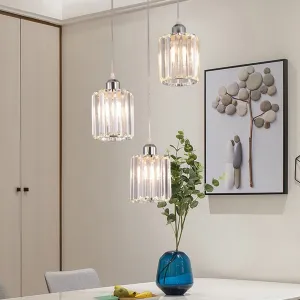 TooLight Stropné svietidlo Crystal APP510-3CPR Trio strieborné
