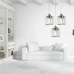 TooLight Stropné svietidlo Crystal APP510-3CPR Trio strieborné