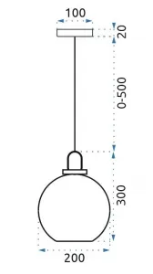 TooLight Stropné svietidlo George 20 cm