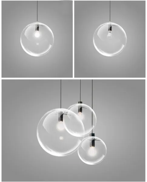 Stropné svietidlo TooLight Lassi 25 cm čierne