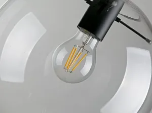 Stropné svietidlo TooLight Lassi 25 cm čierne
