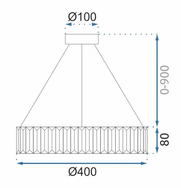 TooLight Stropné svietidlo LED APP982-CP strieborné