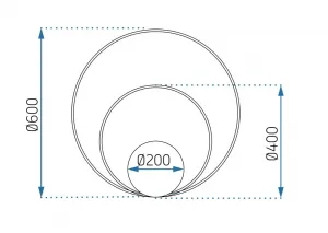 TooLight Stropné svietidlo na diaľkové ovládanie APP802-C čierne