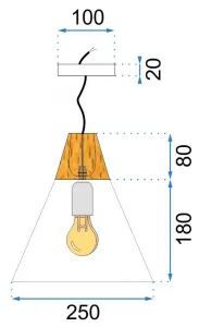 TooLight Stropné svietidlo Scandi A biele