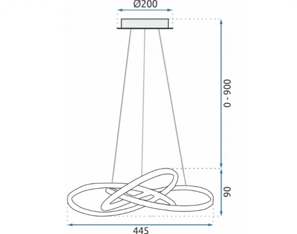 TooLight Stropné svietidlo Ring LED biele