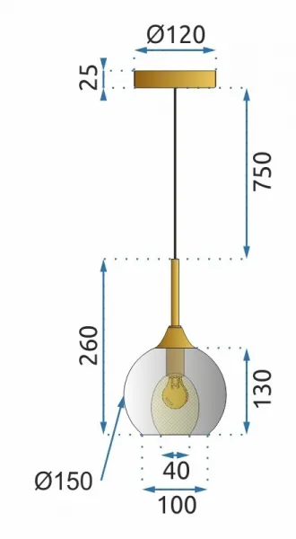 TooLight Stropné svietidlo Lota sivé