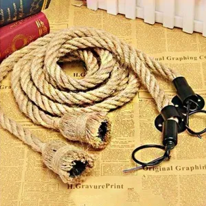 TooLight Stropné svietidlo Spider Rope II hnedé