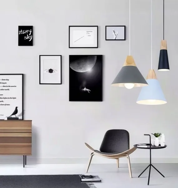 TooLight Stropné svietidlo SCANDI B čierne