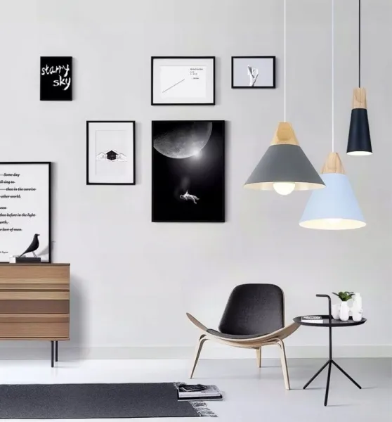 TooLight Stropné svietidlo Scandi C čierne