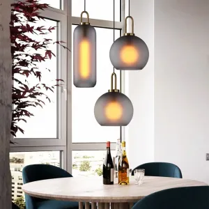 TooLight Stropné svietidlo Tuba sivé
