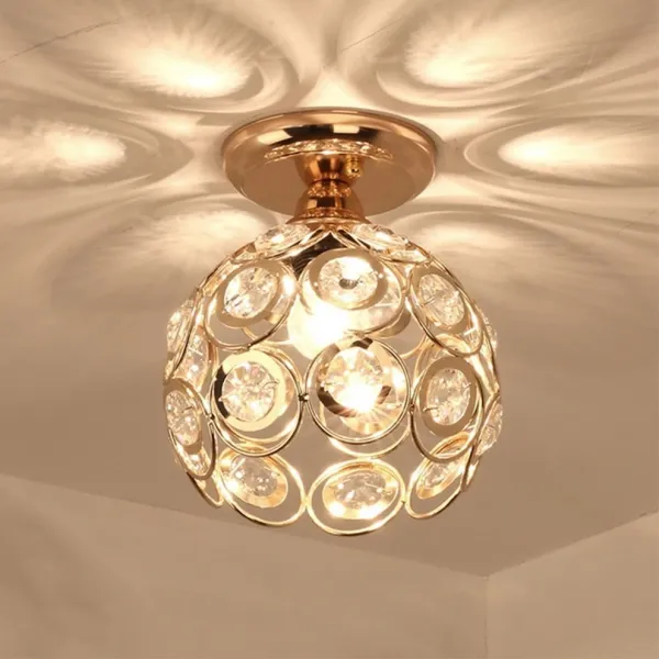 Stropné svietidlo TooLight Loft Crystal II zlaté