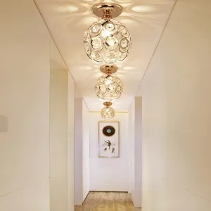 Stropné svietidlo TooLight Loft Crystal II zlaté