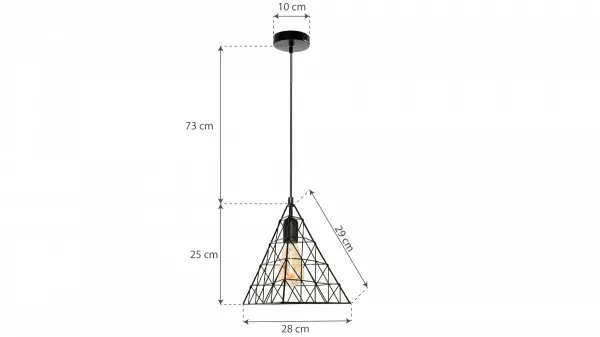 TooLight Stropné svietidlo Triangle LH2058