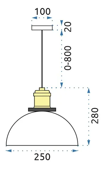 TooLight Stropné svietidlo Verto C čierne, variant průhledná