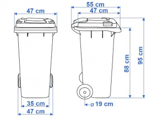 TZB Súprava 4 košov - 120 l