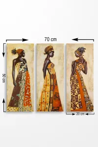 Wallity Sada obrazov AFRICKÁ ŽENA 70 x 50 cm 3 kusy