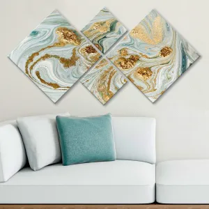 Wallity Súprava obrazov GOLDEN GLOW 60 x 115 cm 4 kusy