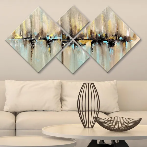 Wallity Súprava obrazov FAREBNÉ VZORY 60 x 115 cm 4 kusy