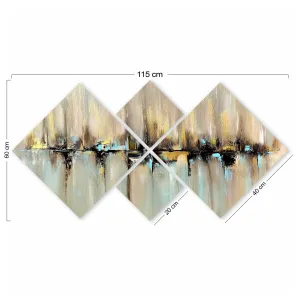 Wallity Súprava obrazov FAREBNÉ VZORY 60 x 115 cm 4 kusy