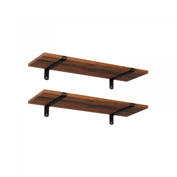 SONGMICS Súprava políc Vasagle Murali 2 ks 60x20 cm hnedá