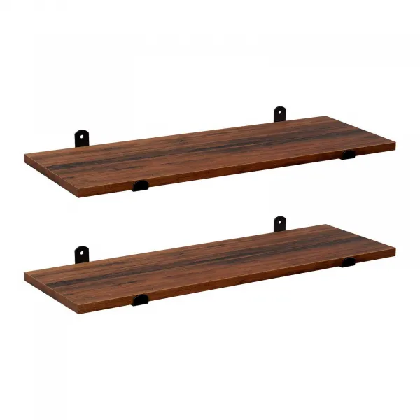 SONGMICS Súprava políc Vasagle Murali 2 ks 60x20 cm hnedá