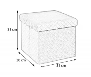 5five Simply Smart Taburet Bella Grey 31x31 cm