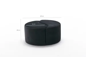 Hanah Home Taburet ALIS černý
