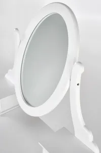HALMAR Toaletní stolek s taburetem SARA 80 cm bílá