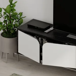 Televízny stolík Houseland Spark bendir/biely