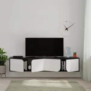 Televízny stolík Houseland Spark bendir/biely