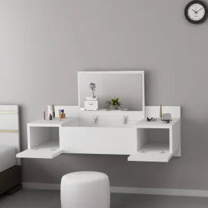 Kalune Design Toaletný stolík ZAKKUM 100 cm biely