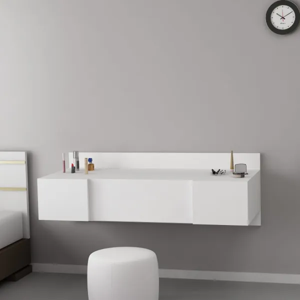 Kalune Design Toaletný stolík ZAKKUM 100 cm biely