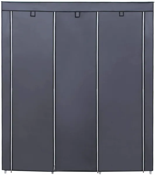 SONGMICS Šatník, látková, sivá, 150x175 cm