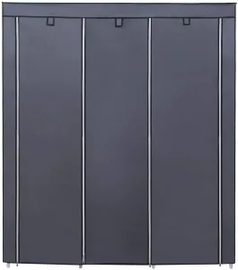SONGMICS Šatník, látková, sivá, 150x175 cm