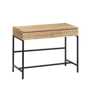 Hanah Home Toaletný stolík Linda prírodný dub/čierna