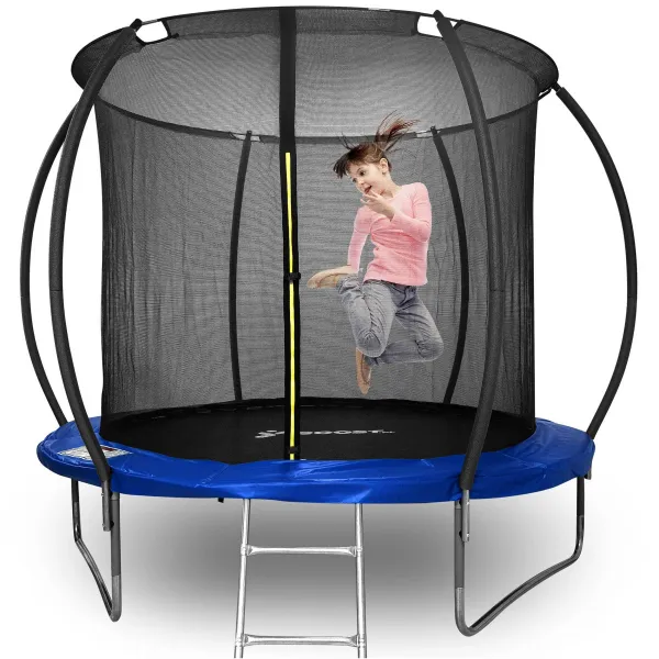 Trampolína so sieťou a rebríkom HENZEN 305 cm modrá FT10