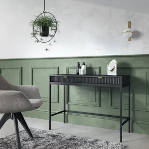 Piaski Toaletný stolík Nova 104 cm čierny/čierny rám