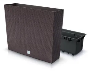 Prosperplast Vysoký truhlík RATO mocca, variant 77 cm