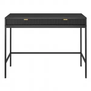 Piaski Toaletný stolík Nova 104 cm čierny/čierny rám