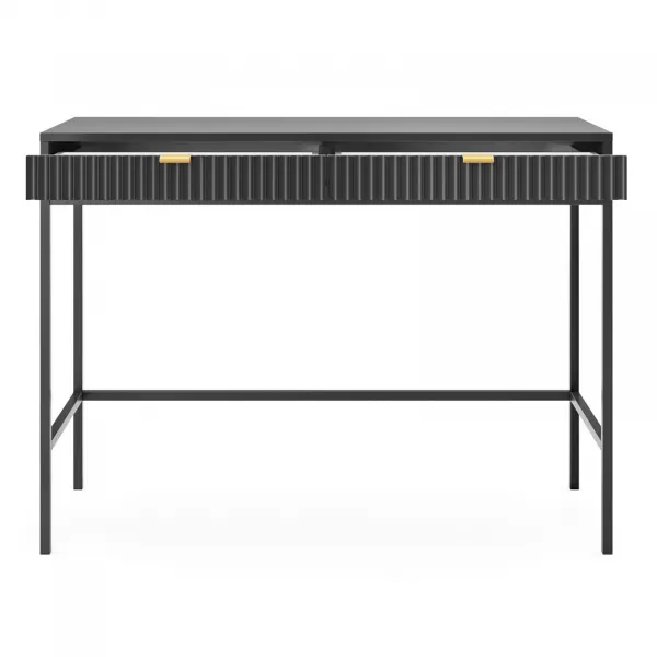 Piaski Toaletný stolík Nova 104 cm čierny/čierny rám